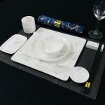 Chinese Restaurant Hotel Set Table Ceramic Dishes Tableware Set