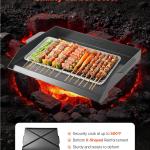 22x16 In Flat Top Griddle Carbon Steel Universal BBQ Grill Pan Cookware