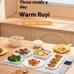 Silicone Roll Folding Dishes Warming Plate Ultra-thin Quick-heating Dish