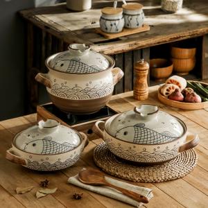 Household Japanese Casserole Claypot Rice Dedicated Ceramic Pot
