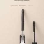 Barbecue Cleaning Brush, Stainless Steel Wire Brush, Grill Brush, Iron Brush, Long-handled Brush