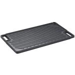 VEVOR Reversible Grill Griddle, Pre-Seasoned Cast Iron Griddle, Rectangular Double Burner Griddle Pan, Non-Stick Family Pan Cookware With Handles, Flat Top Plate For BBQ, Gas Grill, Black