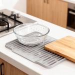 Non Slip Large Silicone Dish Draining Mat, Heat Resistant Sink Liner Countertop Trivet For Kitchen Dishes, Cookware Utensils.