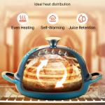 Enameled Cast Iron Dutch Oven Heavy-Duty Cookware With Lid Dual Handles 5 Qt