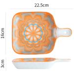 Nordic Creative Bakeware Ceramic Net Red Plate Household Tableware