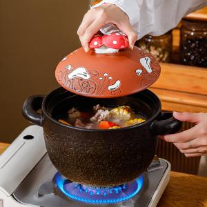 Hand-painted 3D Mushroom-cap Heat-resistant Casserole Dish