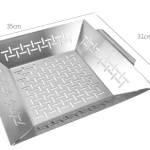 Household Fashion Simple Square Stainless Steel Bakeware Tools