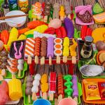 Simulation Food BBQ Grill Skewer Barbecue Set Kitchen Toys