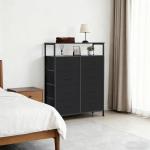 8-Drawer Fabric Dresser With Open Shelf, 45.9-inch Tall Storage Cabinet For Bedroom Closet Organization