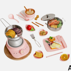 Kitchen Toys Set 138Pcs Stainless Steel Utensils Cookware Kit For Kids Food Toys
