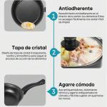 13pcs Cookware Set Pan Pot Non Stick Saucepans Frying Pan Cookware Set Glass Lid