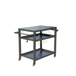3-Shelf Outdoor Grill Table, Grill Cart With Wheels, Outdoor Pizza Oven Table And Food Prep Table, Blackstone Table With Propane Tank Hook, Grill Stand For Blackstone Griddle For Outside BBQ