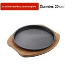 Cast Iron Teppanyaki Grill Commercial Round Barbecue Pan