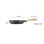 JEETEE 8 Inch Nonstick Frying Pan, Stone Coating Cookware, Nonstick Omelette Pan With Heat-Resistant Handle, Induction Skillet For Eggs