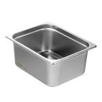 6 Pack Hotel Pans, 1/2 Size Anti-Jam Steam Pan, 0.8mm Thick Stainless Steel Restaurant Steam Table Pan, 6-Inch Deep Commercial Table Pan, Catering Storage Food Pan, For Industrial & Scientific