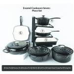 7-Piece Cast Iron Enamel Cookware Set