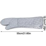 1 Piece Extra Long Oven Glove Mitts Heat Resistant Professional Flame Heat Proof Oven