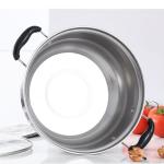 5PCS Induction Non Stick Stainless Steel Healthy Cookware Cooking Pot Stockpot