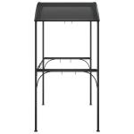 Grill Pavilion with Side Shelves Anthracite 220x115x230 cm Steel