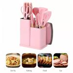 19pcs Set Non-Stick Silicone Kitchen Utensil Spatula Spoon Cooking Cookware Gift--6PCS Cool White 6000K