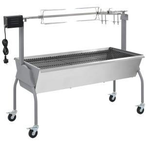Suckling pig grill, butcher's grill with electric drive