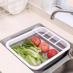 New Foldable Draining Bowl Rack Kitchen Utensil Storage Rack Multi-functional Sink Draining Rack Drying Rack