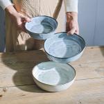 Japanese-style Large Household Ceramic Dishes Soup Plate Italian Pasta Dish Slightly Flaw