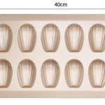 Thick Bakeware Non-stick Coating Shell Cake Mold 12 With Golden Madeleine Mold Biscuit Snack Mold