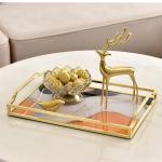 Household Model Room Living Room Coffee Table Desktop Storage Rectangular Exquisite Tray Decoration