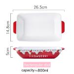 Fashion Strawberry Creative Plate Dishes Home Baking Pan Ceramic Cute Plate