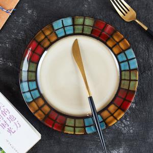 Underglaze Ceramic Western Dishes For Household Use