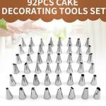 Stainless Steel Decorating Set 92 Pieces Of Cake Making Utensils