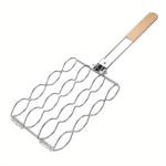 Electroplating Creative Folding Handle Household Anti-scald Barbecue Clip Outdoor Cooking Corn Toast Clamp