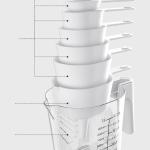 9-piece kitchen household baking tools with scale