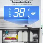 48"W Commercial Refrigerator, 12.5 Cu. Ft Sandwich Prep Refrigerated Table, Mega Top Food Prep Fridge With 12 Pans And Cutting Board, Stainless Steel Salad Prep Cooler For Restaurant, Food Truck