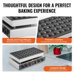 50PCS 43mm Mini Dutch Pancake Maker Commercial Dorayaki Baker 1700W