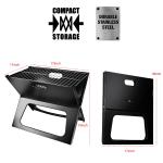 1Pc Portable BBQ Barbecue Grill Foldable Charcoal Grill Camping Garden Outdoor Travel