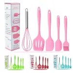 Silicone Kitchenware Non-Stick Cookware Kitchen Utensils Set Spatula Shovel Egg Beaters Silicone Handle Cooking Tool Set