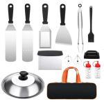 Camping BBQ Outdoor Barbecue Tool Set Stainless Steel Spatula Barbecue Cooking Spatula Combination Grill Set