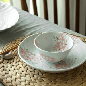 Mino-yaki Japan imported cherry blossom ceramic tableware rice bowl household Japanese dishes plate steamed fish soup plate