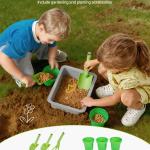 Mud Kitchen, Outdoor Mud Kitchen For Kids, Wood Outdoor Play Kitchens With Stoves, Tank, Sink, Planting Shovels, Spatulas, Box, Cookware Pots And Accessories, Wooden Play Kitchens For Home, Lawn