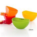 Hot Pot Dishes with Plastic Seasoning Box French Fries Seasoned Salad Dipping Sauce Bowl