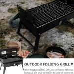 Portable Folding Charcoal BBQ Barbecue Camping Grill Travel Picnic Outdoor UK