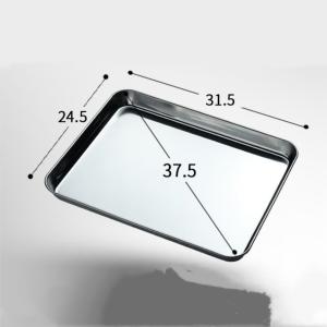 Stainless Steel Steamed Cake Baking Tray With Rectangular Thickened Shallow Tray
