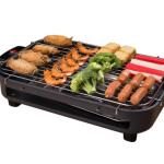 Factory directly for household barbecue square non-smoking electric oven carbon steel plate knob temperature control Korean electric baking tray customization