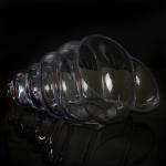 Creative Snail-Shaped Transparent Glass Artistic Conception Tableware Hotel Catering Gourmet Utensils Cold Dishes Tableware
