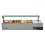Commercial Food Warmer 6 X 1/3 Size Pans Buffet Bain Marie With Glass Cover