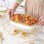 Household Creative Double-ear Square Casserole With Lid