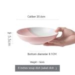 Plate Dishes Household Flat Shallow Western Foodsteak Dish Restaurant Soup Plate