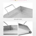32x16 In Flat Top Griddle Stainless Steel Universal BBQ Grill Pan Cookware